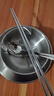筷戈飯碗個(gè)人專(zhuān)用304不銹鋼碗筷勺碟杯盤(pán)套裝米飯碗火鍋店餐具商用韓 大號餐具【4件套】銀色 曬單實(shí)拍圖