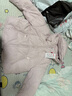 鴨鴨（YAYA）羽絨服女裝短款2025冬季新款時(shí)尚韓版連帽巴恩風(fēng)保暖羽絨外套HT 藕粉色 M (160) 曬單實(shí)拍圖