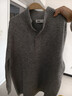 森馬（Semir）王安宇同款森柔毛衫男半開(kāi)襟高領(lǐng)針織衫含羊毛25毛衣109725107105 曬單實(shí)拍圖