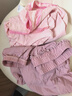 唐獅春季女童休閑套裝蠟染條紋長(cháng)袖女孩休閑工裝長(cháng)褲 粉色+粉色 160 曬單實(shí)拍圖