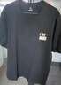名創(chuàng  )優(yōu)品（MINISO）短袖t恤男夏季潮牌半袖2025新款男士正肩純棉休閑上衣 黑 XL 曬單實(shí)拍圖