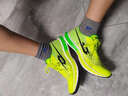 TANSHEZHE彈射者黑馬3田徑訓練鞋全掌碳板緩震氣墊短跑競速體考體測跑步鞋 熒光綠 40 曬單實(shí)拍圖