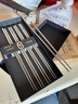 愛(ài)仕達（ASD）鈦筷子 家用高檔健康抗菌防霉防滑防燙餐具鈦金屬筷五雙禮盒裝 曬單實(shí)拍圖