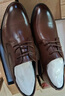 海瀾之家HLA皮鞋男士德比鞋商務(wù)正裝辦公鞋子男HAAPXM4DAV318 棕色42 曬單實(shí)拍圖