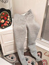 莫代爾特厚保暖打底褲女云朵絨冬季新款加絨加厚女士東北秋褲毛絨褲棉褲 淺灰【特厚款】適合-30-0℃  云朵絨 L 適合100-125斤 曬單實(shí)拍圖