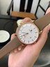 勞力士王子瑞士原裝進口全自動機械表男士手表簡約超薄真皮帶十大名牌男款 玫金白面-享全國專柜終身質保服務 原裝進口 42mm 直徑 曬單實拍圖