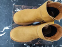 JEEP【順豐包郵】男鞋高幫秋冬款休閑馬丁靴男士英倫工裝鞋短靴大黃靴 土黃【官方旗艦版/送襪子】 42 【標準運動(dòng)鞋尺碼】 曬單實(shí)拍圖