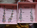 XUPING旭平首飾仿水晶宴會(huì )高級感流蘇耳釘飾品送女士生日禮物 1號色 曬單實(shí)拍圖