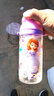 迪士尼（Disney） 寶寶水杯學(xué)飲吸管杯嬰兒防漏水壺幼兒可愛(ài)米奇創(chuàng)意水杯水瓶?jī)和?3360蘇菲紫550ML單蓋直飲款 曬單實(shí)拍圖