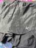 Keep泳褲男防尷尬雙層寬松游泳褲泳衣速干沙灘褲裝備黑色三件套-1  XL 曬單實(shí)拍圖