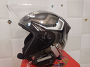 LS2新款摩托車(chē)頭盔四分三盔電動(dòng)助力車(chē)四季大尾翼大碼男女半盔OF608 黑灰銀幻影 XL(建議57-58CM) 曬單實(shí)拍圖