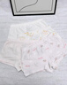 愛(ài)貝迪拉（AIBEDILA）女童內褲全棉a類(lèi)兒童平角褲小女孩女寶寶四角短褲純棉不夾屁屁 10A抗菌-小貓菲比+花朵小兔 4條 120 ---建議體重25-35斤 曬單實(shí)拍圖