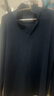 恒源祥春秋男士德羊毛絨長(cháng)袖T恤翻領(lǐng)厚款Polo衣衫休閑外搭內穿中年純色 POLO衫-【上青】 XL 175【135-150斤】 曬單實(shí)拍圖