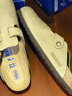 BIRKENSTOCK勃肯德國進(jìn)口男女款涂油皮軟底復古Boston包頭拖鞋 棕色窄版1019484 37 曬單實(shí)拍圖