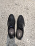 海瀾之家（HLA）皮鞋男士商務(wù)休閑正裝增高系帶德比婚鞋HAAPXM4EBH314 黑色42 曬單實(shí)拍圖