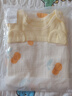 格格親嬰兒護肚子防踢被新生兒純棉紗布寶寶睡袋夏季春秋睡衣兒童 黃色櫻桃（前4層后1層）更軟 100碼推薦59-90cm1.5歲內可用 曬單實(shí)拍圖