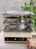 九陽(yáng)（Joyoung）電蒸鍋24L三層大容量家用多功能電蒸箱蒸螃蟹多用途蒸鍋全透明視窗不銹鋼蒸片GZ578【九陽(yáng)漫生活】 曬單實(shí)拍圖