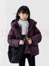 左西女童羽絨服冬裝2025新款兒童三防連帽面包服三防外套 紫色 160 曬單實(shí)拍圖