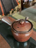 K-UNING 日本進(jìn)口萬(wàn)古燒急須花吹雪陶壺功夫茶壺日式側把泡茶壺陶瓷茶具 G7187急須1.5號花吹雪 炎 310ml 曬單實(shí)拍圖