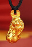 六福珠寶足金霸王貔貅黃金吊墜掛墜頸繩 計價(jià) L05TBGP0017 10.49克(含工費829元) 曬單實(shí)拍圖