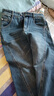 衣香麗影寬松闊腿牛仔褲女冬季高腰顯瘦流行爆款長(cháng)褲子 深藍色 M 曬單實(shí)拍圖