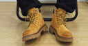 駱駝（CAMEL）【王俊凱同款】馬丁靴加絨鞋秋冬2025新款大黃靴戶(hù)外工裝登山靴 GE122W7757T 金黃色（男款） 42 曬單實(shí)拍圖