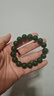 楚薇薇新疆和田玉碧玉手鏈子男女菠菜綠色圓珠手串珠手串佛珠 珠徑約12mm 曬單實(shí)拍圖
