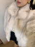 COCO LIMITED皮草【年度爆款】 神明少女 芬蘭整皮狐貍毛皮草外套 藍狐本白 (爆款稀有色) S 曬單實(shí)拍圖