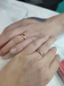 MZMZ彩金戒指女情侶款玫瑰金素圈結婚對戒食指環(huán)雙十一生日禮物送女友 男款&圈號備注【禮盒裝】 曬單實(shí)拍圖