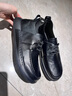 維絲圖西 VISTURSI品牌真皮板鞋男鞋2025秋冬季新款軟底黑色工作男士休閑皮鞋 黑色 40 標準皮鞋尺碼 曬單實(shí)拍圖