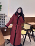 粟茝派克服女款獺兔毛長(cháng)款女大衣2024新款水貂毛獺兔皮毛一體可拆卸內 酒紅色 L 110斤左右 曬單實(shí)拍圖