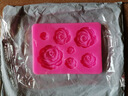 大中小7連玫瑰花硅膠模巧克力模具蛋糕裝飾翻糖蛋糕模烘焙工具 玫瑰花硅膠模具 曬單實(shí)拍圖