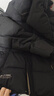花花公子冬季羽絨棉服面包加棉加厚保暖可脫卸帽羽絨襖子外套男棉襖派克服 黑色 下滑選遲碼 XL 95-115斤 曬單實(shí)拍圖