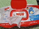 NUK清潔濕巾超厚特柔嬰兒濕巾80抽*5包加大加厚溫和加蓋寶寶濕紙巾 曬單實(shí)拍圖