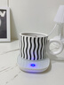 JCZS德國品牌55℃度加熱水杯熱牛奶神器杯子自動(dòng)恒溫杯保暖杯墊 綠色恒溫杯套裝2孔插頭 0.4L 曬單實(shí)拍圖