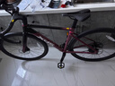 喜德盛公路自行車(chē)2025款AD350碳纖前叉座管功率計齒盤(pán)鋁合金超輕氣動(dòng) 車(chē)厘紫 480mm（適合身高165-175cm） 曬單實(shí)拍圖