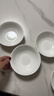 斯凱綈（Sky Top）面碗骨瓷湯碗陶瓷米飯碗沙拉碗純白家用餐具套裝6英寸斗碗4件 曬單實(shí)拍圖