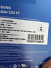 三星（SAMSUNG） 1TB Type-c USB 3.2 移動(dòng)固態(tài)硬盤(pán)（PSSD） T7 藍色 NVMe傳輸速度1050MB/s 手機直連筆記本外接 曬單實(shí)拍圖