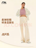 李寧奶芙褲運動(dòng)褲女春季舒適簡(jiǎn)約百搭健身休閑衛褲AKLV970 曬單實(shí)拍圖