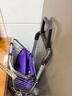 天喜（TIANXI）買(mǎi)菜車(chē)購物車(chē)小拉車(chē)家用便攜折疊手推車(chē)超市購物拉桿車(chē)爬樓梯拖車(chē) 【店長(cháng)推薦】帶剎車(chē)雙把八輪兩用紫鋁合金輪架 曬單實(shí)拍圖