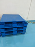 樂(lè )企平板塑料托盤(pán)叉車(chē)鏟板重型防潮墊板物流倉庫卡板地臺地堆塑膠棧板 100x60x14cm藍色平板九腳 全新料加厚款 曬單實(shí)拍圖
