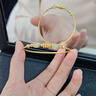 六桂福珠寶時(shí)尚小蠻腰黃金手鐲女士足金輕奢情人節禮物送女友老婆媽媽實(shí)用走 足金小蠻腰+銀手鐲 曬單實(shí)拍圖