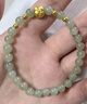 周六福柿柿如意金鑲玉和田玉青玉手串女 生日禮物Y1913171 17cm新年禮物 曬單實(shí)拍圖