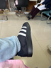 adidas「面包鞋」PUFFYLETTE經(jīng)典運動(dòng)棉鞋男女秋冬阿迪達斯三葉草   黑/白   38 曬單實(shí)拍圖