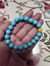 LOUIS WATER綠松石手串男女原礦高瓷配珠瑪瑙南紅招財手鏈轉運珠文玩飾品禮物 【10mm】蜜蠟款-原礦綠松石 曬單實(shí)拍圖