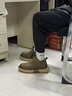 迪格奧品牌輕奢高幫男鞋春季款2026新款真皮百搭休閑鞋厚底男士馬丁短靴 卡其 【單鞋款】 40 （標準皮鞋碼） 曬單實(shí)拍圖