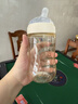 bebebus鉆光奶瓶3-6個(gè)月300ml新生兒寶寶ppsu偏心仿母乳防脹氣防嗆奶瓶 曬單實(shí)拍圖