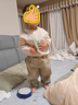 戴維貝拉（DAVE＆BELLA）休閑男童套裝寶寶衣服洋氣兒童衛衣長(cháng)褲兩件套2025秋季新款童裝 杏色【現貨】 90 cm（建議身高80-90cm） 曬單實(shí)拍圖