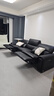 芝華仕（CHEERS）頭等艙貴族大黑牛真皮沙發(fā)電動(dòng)家具半青皮雙重奏30669黑2.81m 曬單實(shí)拍圖
