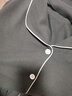 無(wú)印良品（MUJI）女式柔軟針織前開(kāi)睡衣套裝女士家居服女款女裝25年秋季 FD32CC5A 炭灰色 S -M 上裝160/84A 下裝160/66A 曬單實(shí)拍圖